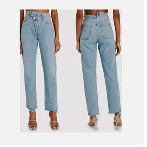 Agolde Light Blue Straight Leg Jeans